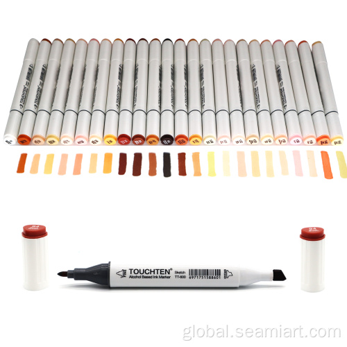 Alcohol Sketch Markers Pens Dual Head Art Marker alcohol Sketch Markers Pens Supplier